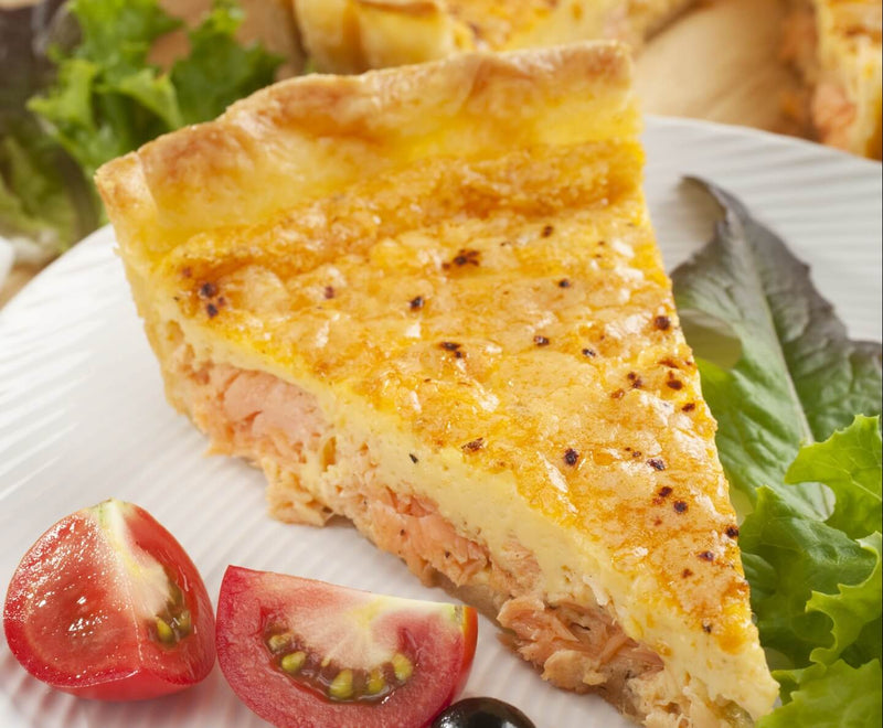 Free Shipping Twin Smoked Salmon Quiche